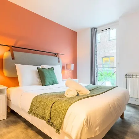 Apartment Spacious W Private Parking In Old Lille